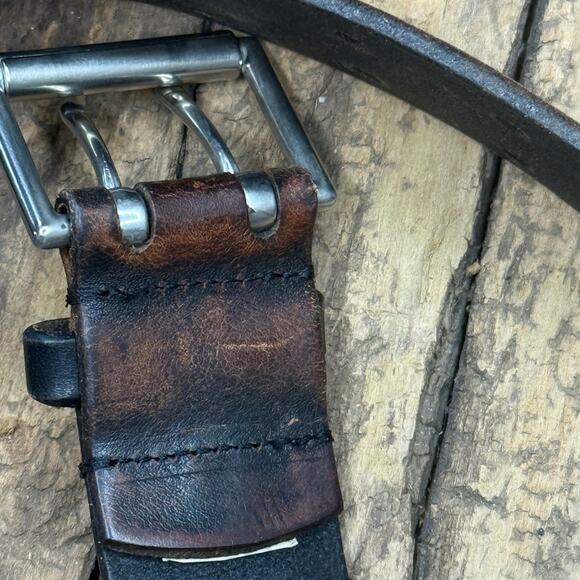 Lauren Ralph Lauren Burnished Brown Leather Belt Size S Vintage Argentina main image 4